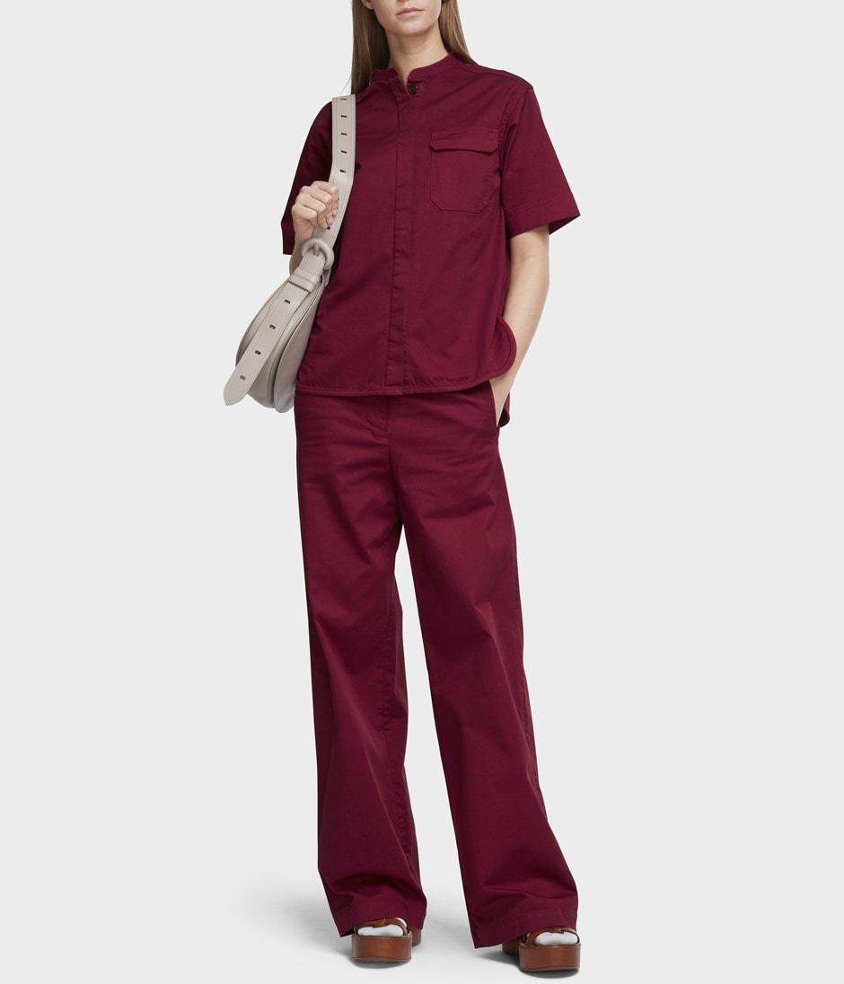 WIDE LEG TROUSER 詳細画像 BURGUNDY 2