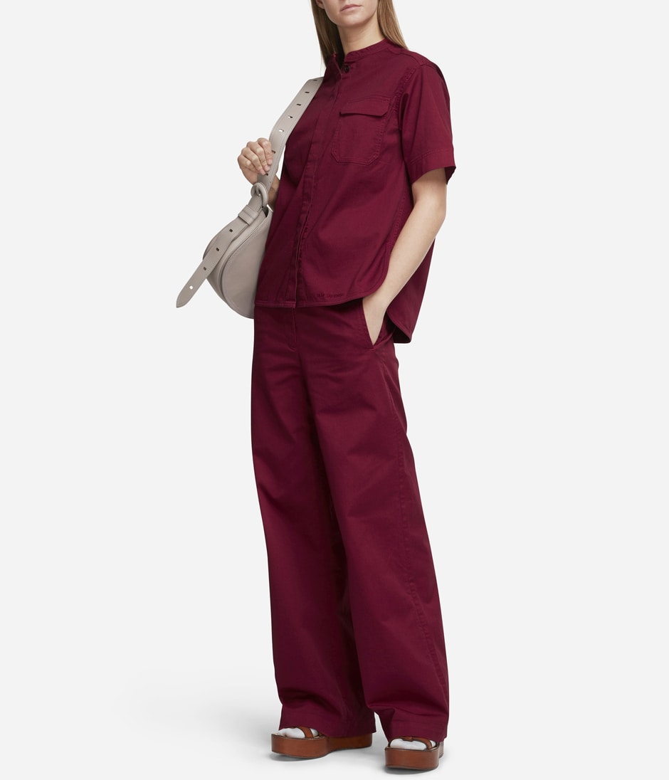 WIDE LEG TROUSER 詳細画像 BURGUNDY 3