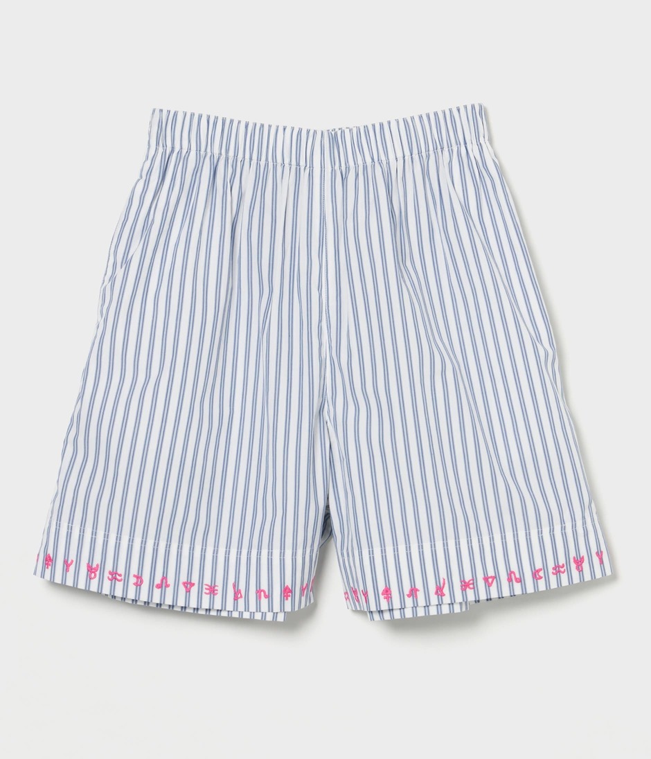 EMBROIDERY COTTON SHORTS 詳細画像 STRIPES 1