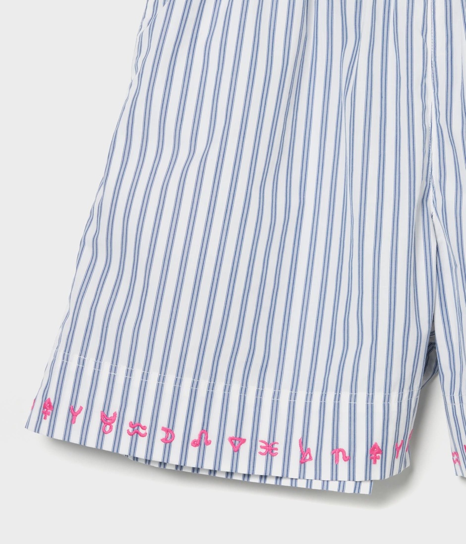 EMBROIDERY COTTON SHORTS 詳細画像 STRIPES 5