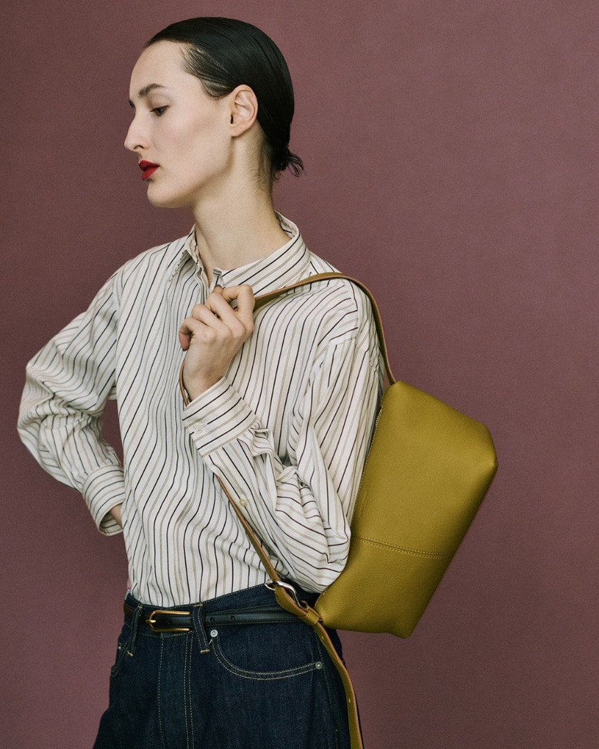 Xmasセール❣️J&M DAVIDSON スタッズ　レザー　丸底　ブラック J&M DAVIDSON ジェイアンドエムデヴィッドソン カーニバル 2way レザー