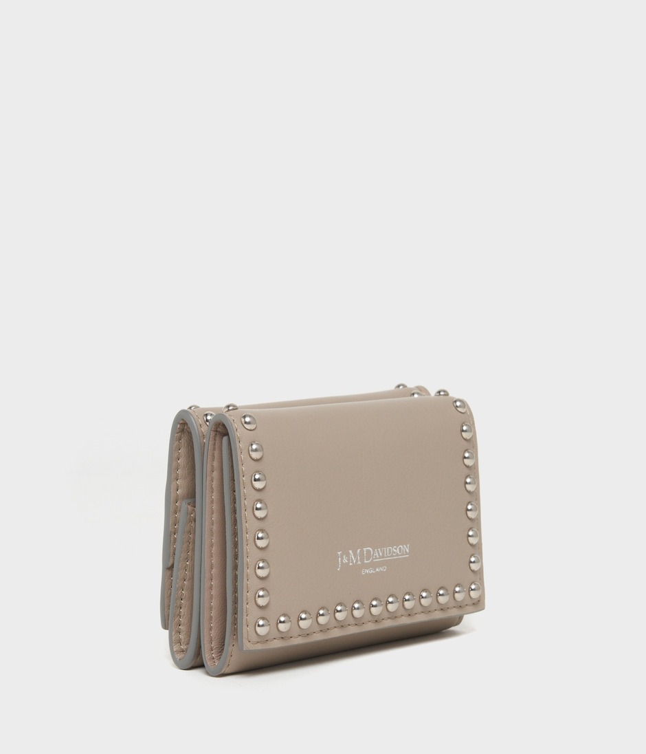 FOLD WALLET WITH STUDS 詳細画像 WARM TAUPE 2