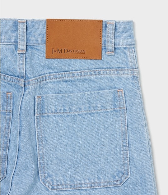 WIDE LEG CROPPED JEANS w TUCK｜J&M DAVIDSON｜ジェイアンドエム 