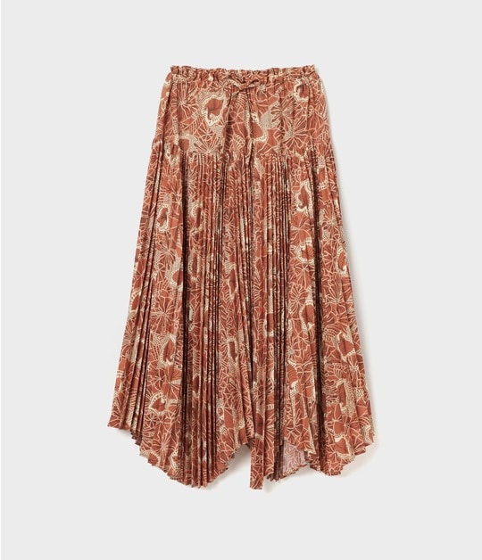 FAN PLEATED SKIRT