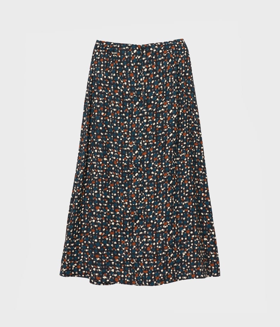 MIDI SKIRT WITH GATHERS 詳細画像 MULTI COLOURED 2