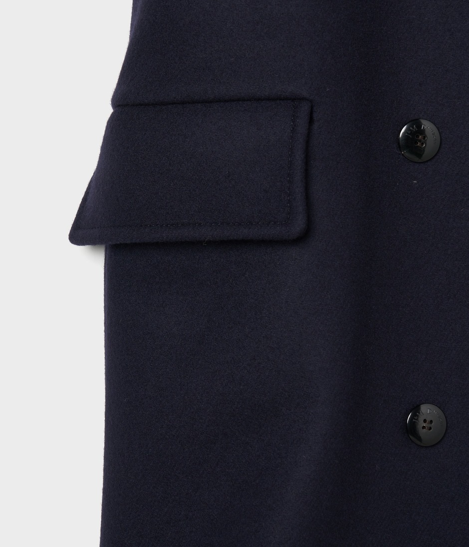 W BREASTED DOLMAN SLEEVE COAT 詳細画像 NAVY 6