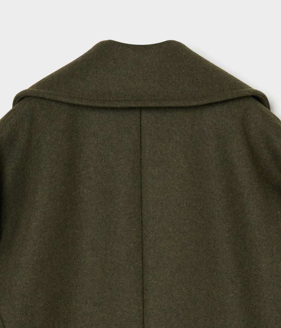 W BREASTED DOLMAN SLEEVE COAT 詳細画像 DARK OLIVE 4