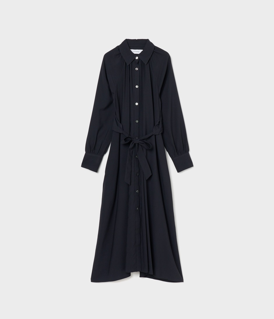 DRESS WITH GATHERED YOKE 詳細画像 NAVY 1