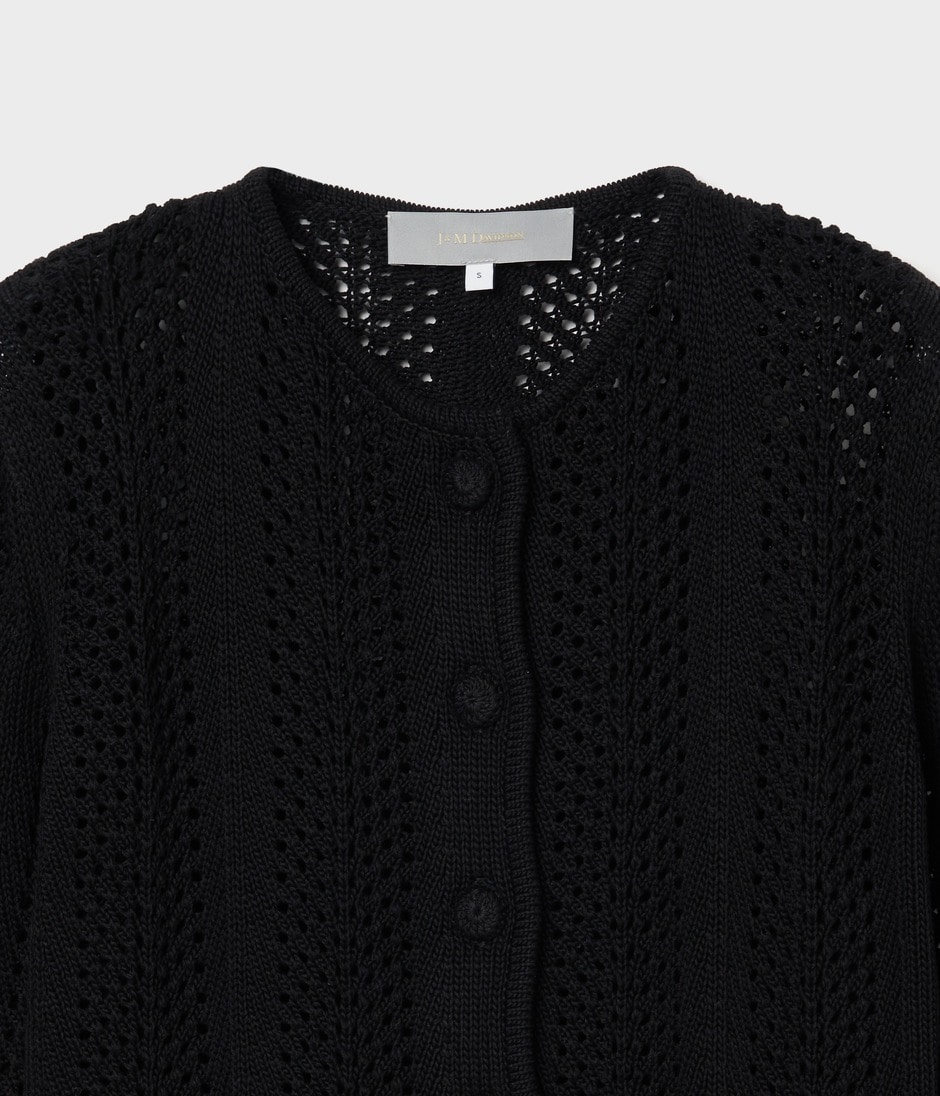 WAVE KNIT CARDIGAN 詳細画像 BLACK 2