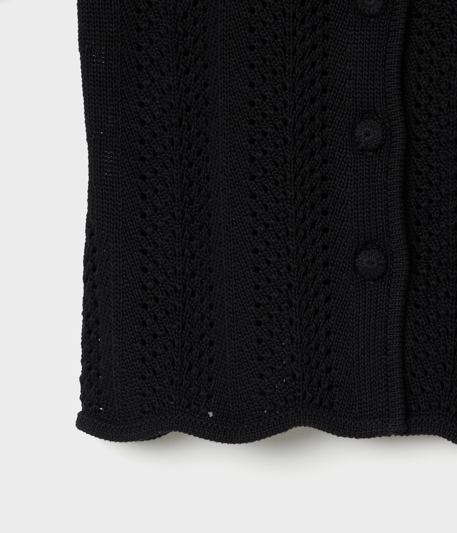 WAVE KNIT CARDIGAN 詳細画像 BLACK 5