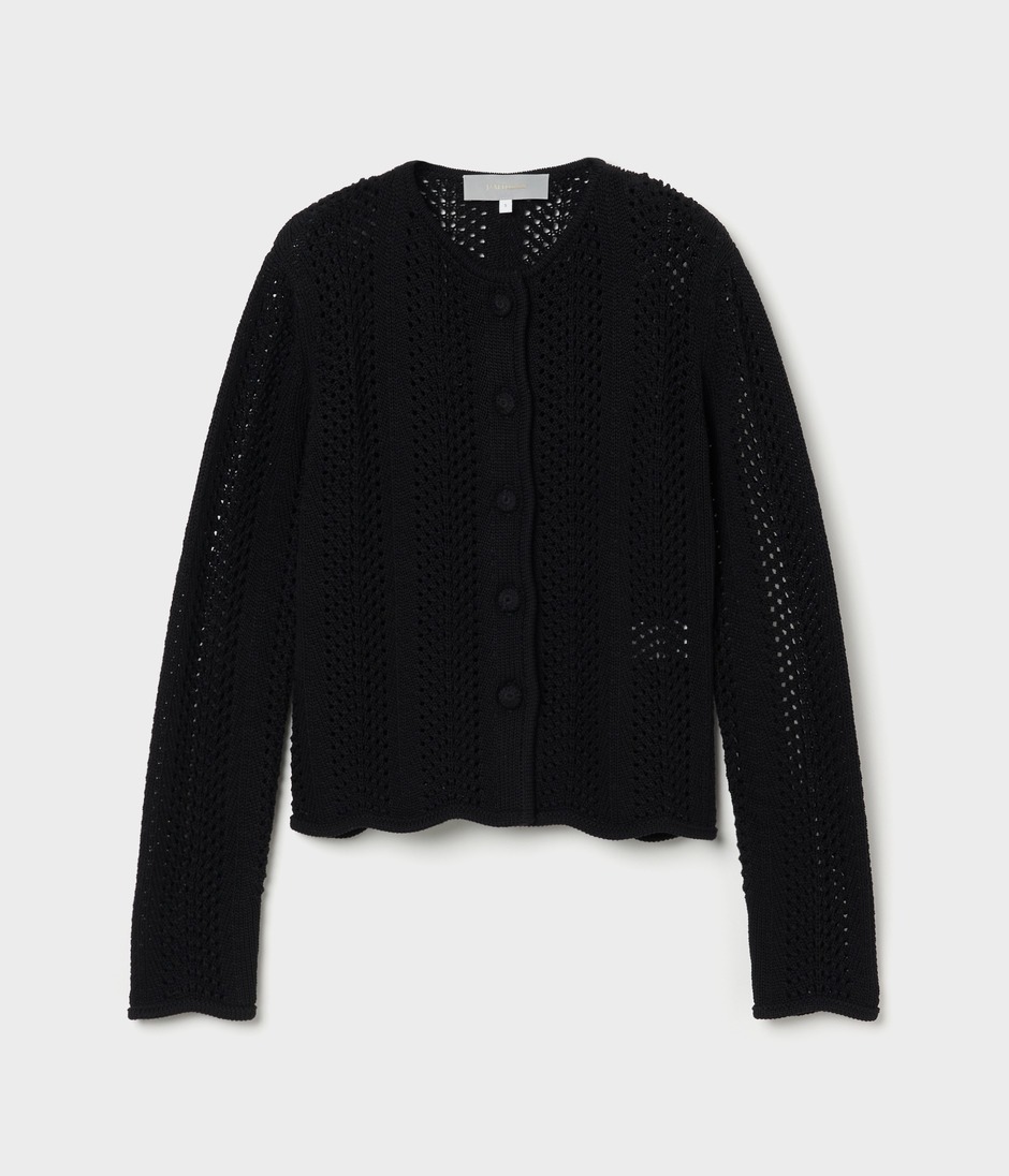 WAVE KNIT CARDIGAN 詳細画像 BLACK 8