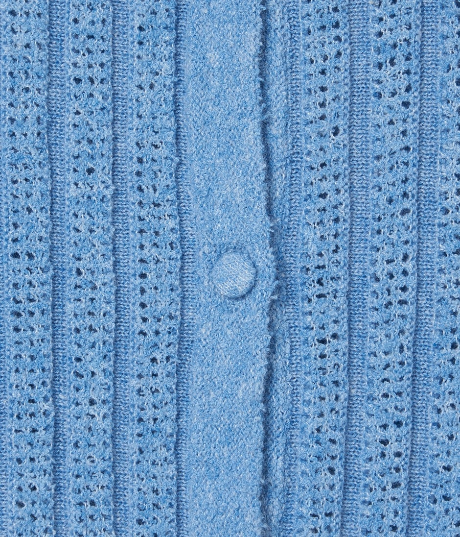 LADDER STITCH CARDIGAN 詳細画像 WEDGWOOD BLUE 7