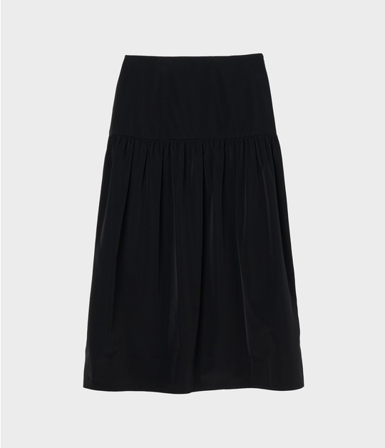 DROP WAIST GATHERED SKIRT