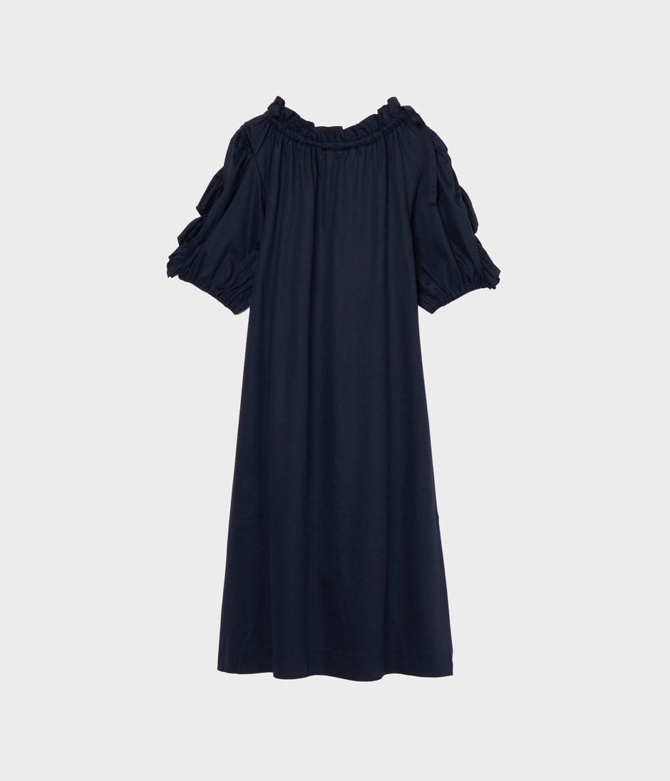 VOLANGE JERSEY DRESS 詳細画像 NAVY 2