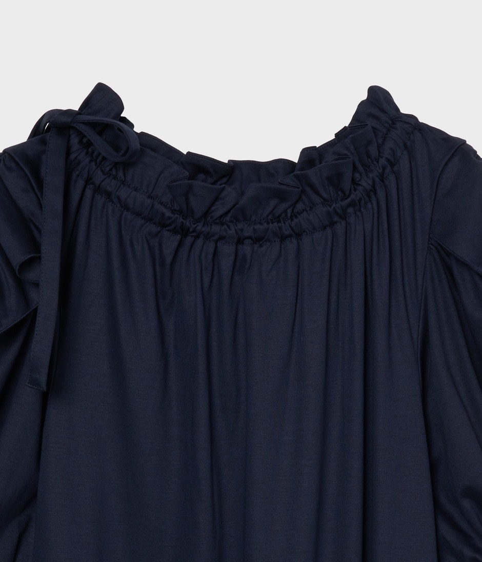 VOLANGE JERSEY DRESS 詳細画像 NAVY 3