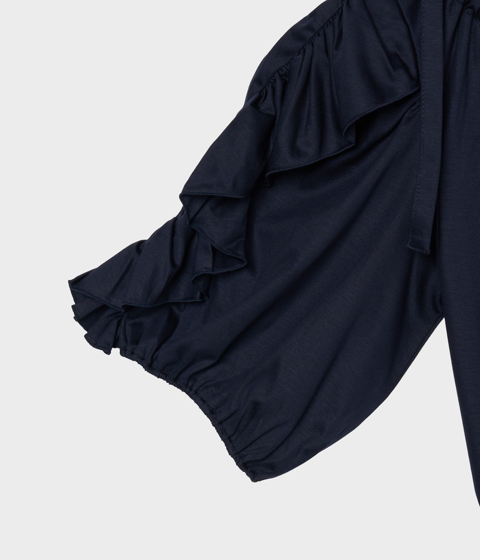 VOLANGE JERSEY DRESS 詳細画像 NAVY 5