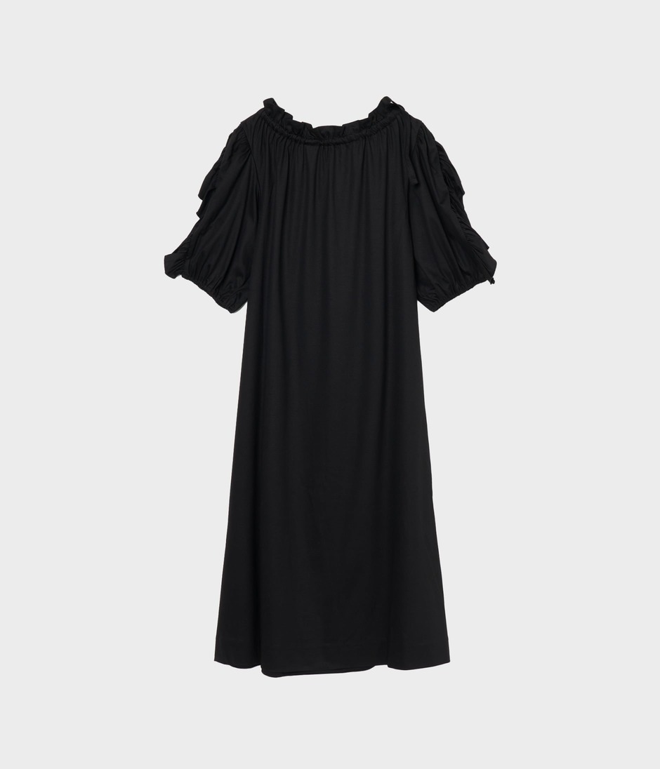 VOLANGE JERSEY DRESS 詳細画像 BLACK 2