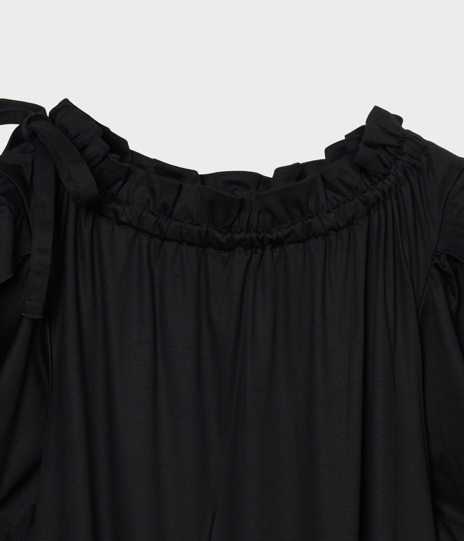 VOLANGE JERSEY DRESS 詳細画像 BLACK 3