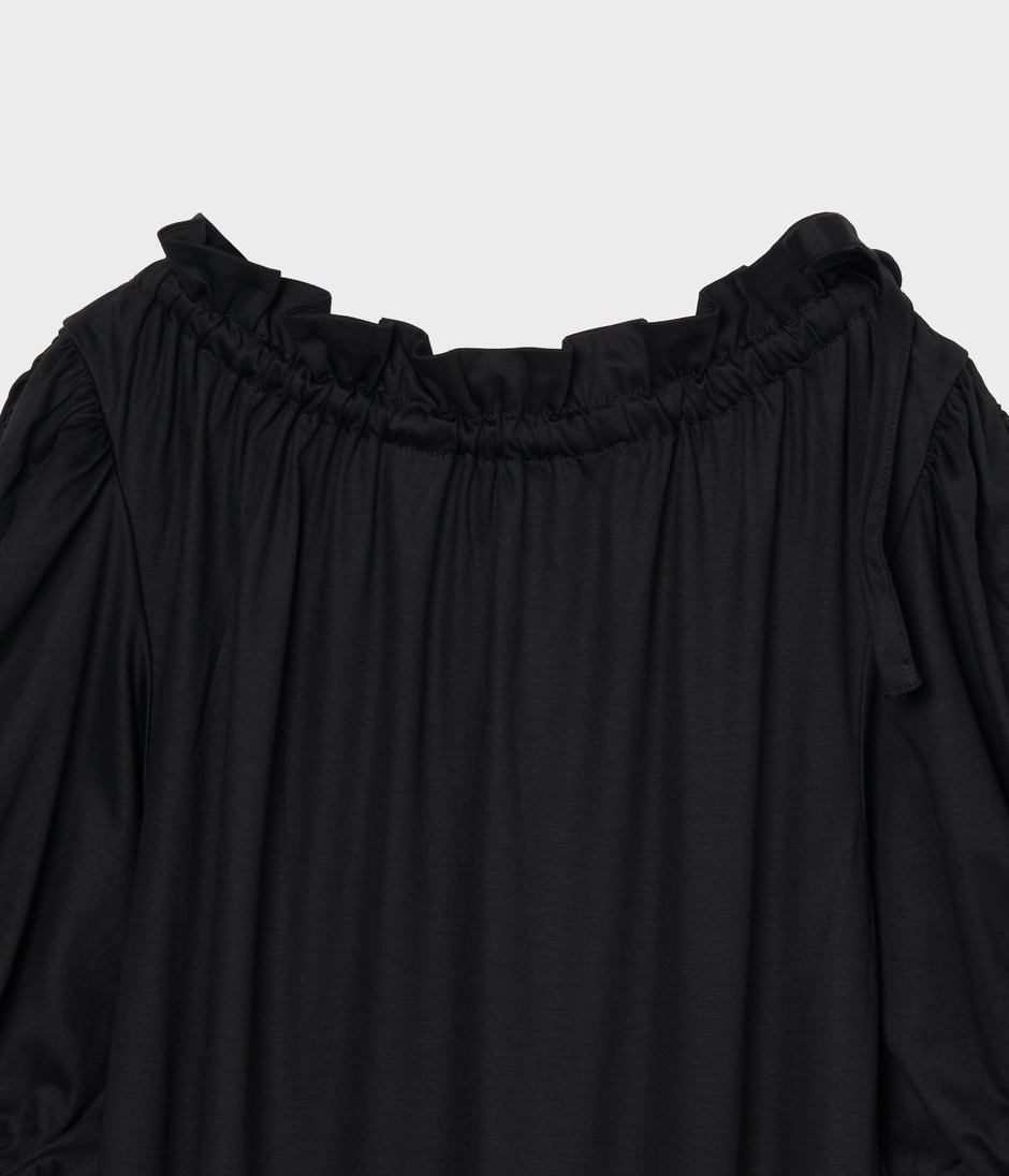 VOLANGE JERSEY DRESS 詳細画像 BLACK 4