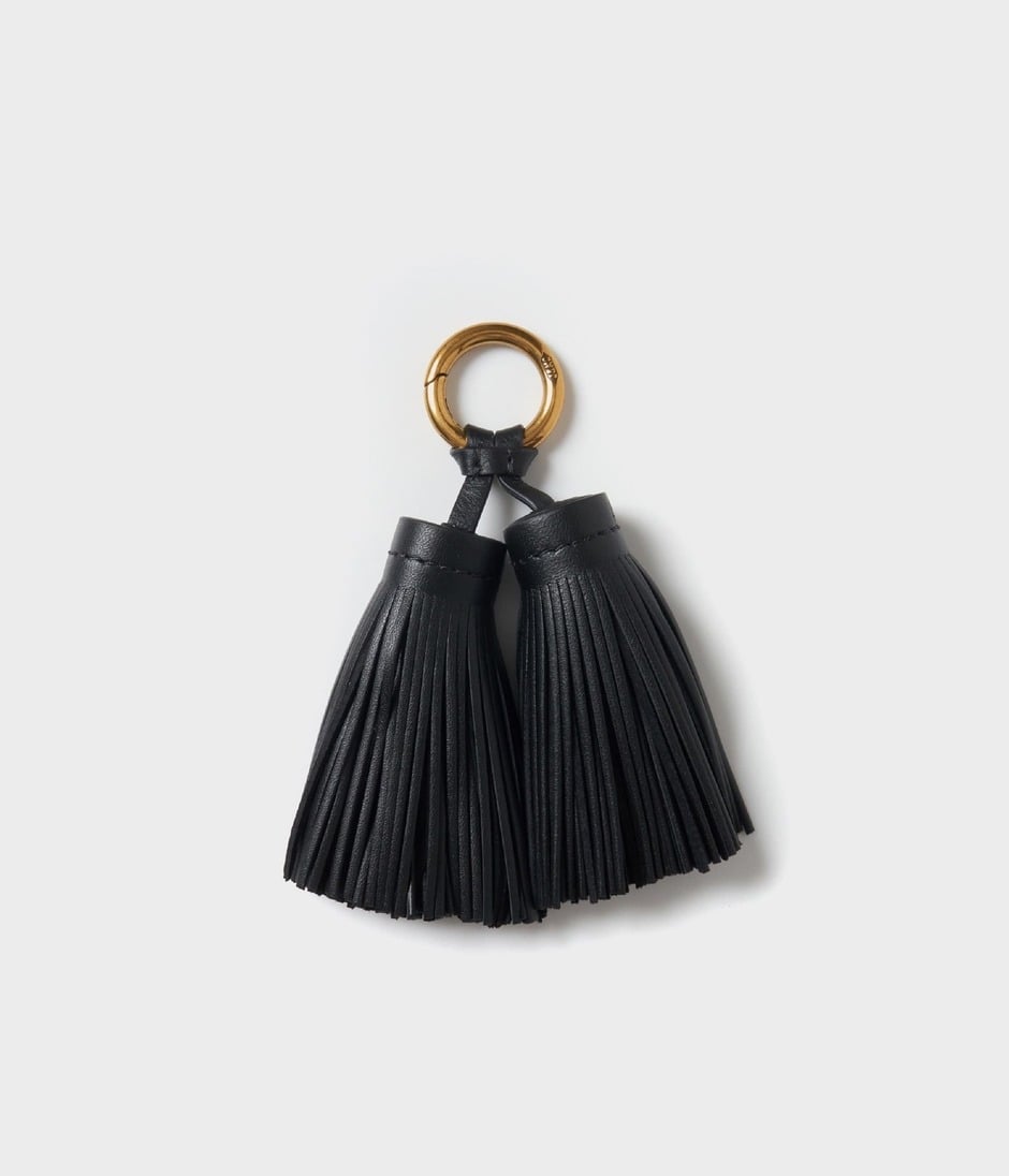 DOUBLE TASSEL CHARM 詳細画像 BLACK 1