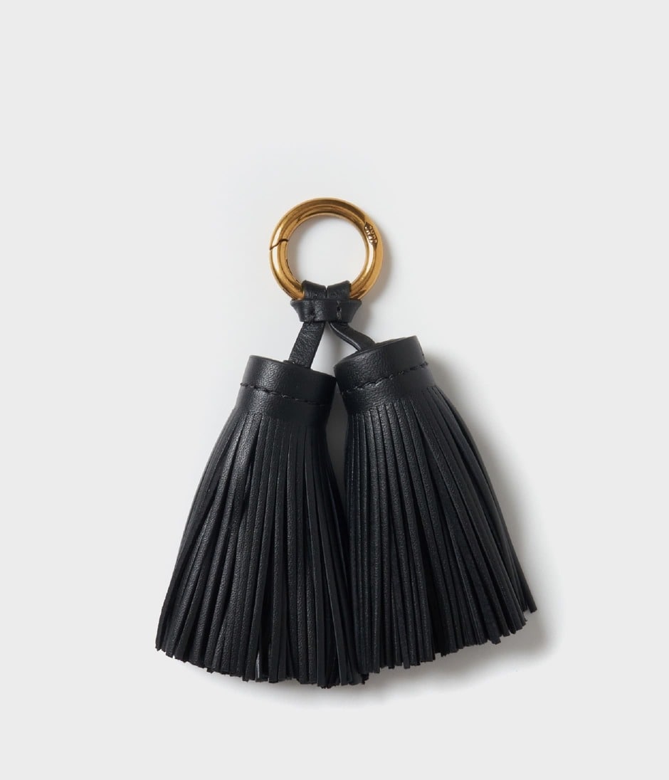 DOUBLE TASSEL CHARM 詳細画像 BLACK 2