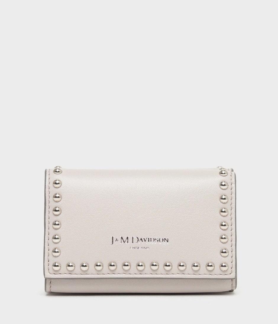 FOLD WALLET WITH STUDS 詳細画像 LIGHT GREY 1