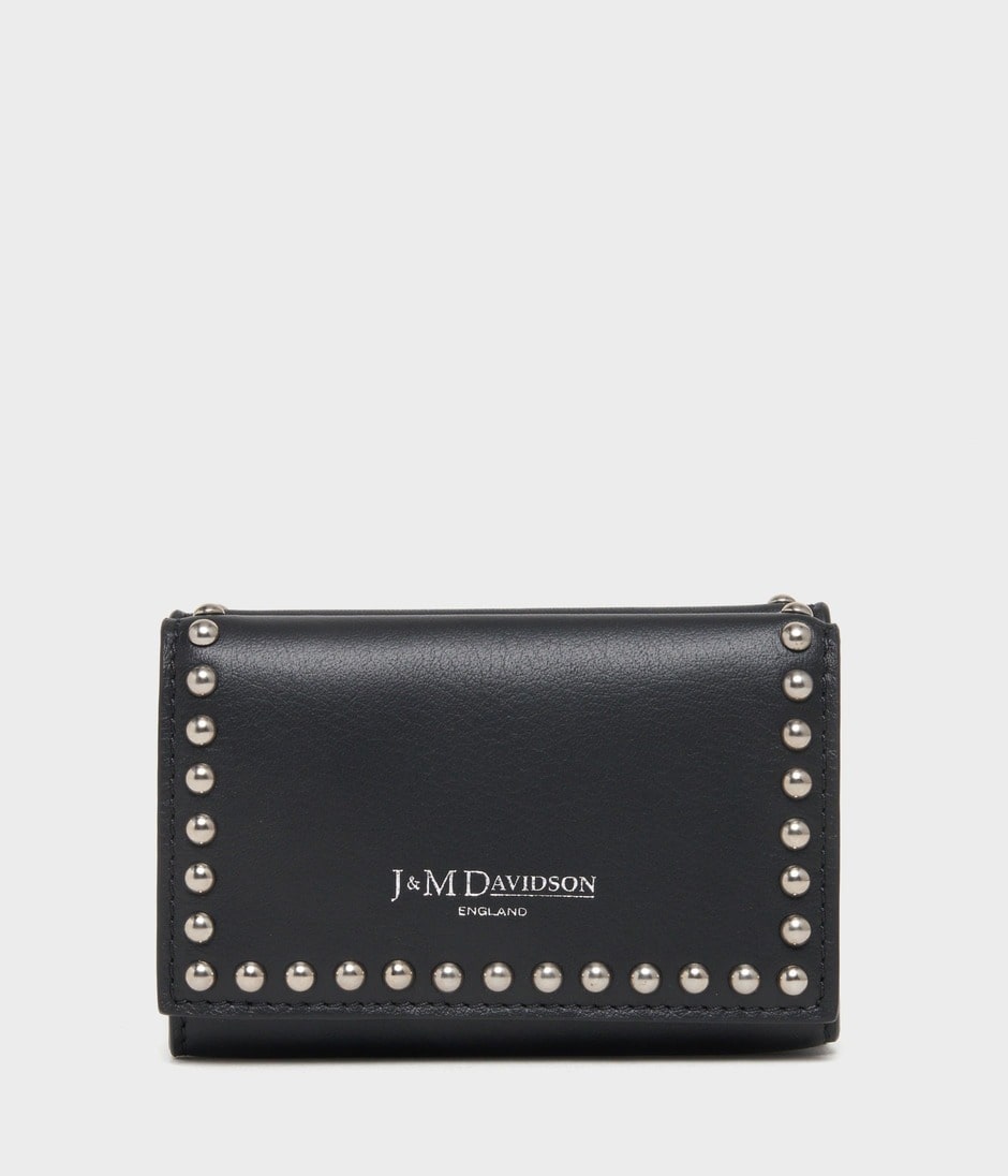 FOLD WALLET WITH STUDS 詳細画像 BLACK 1