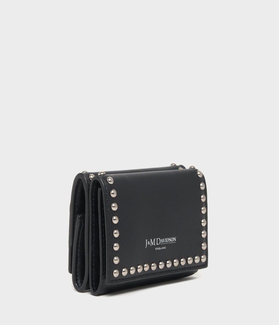 FOLD WALLET WITH STUDS 詳細画像 BLACK 2