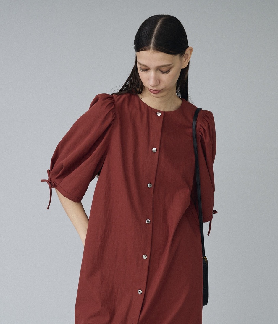 PUFFED SLEEVE DRESS 詳細画像 TERRA COTTA 12