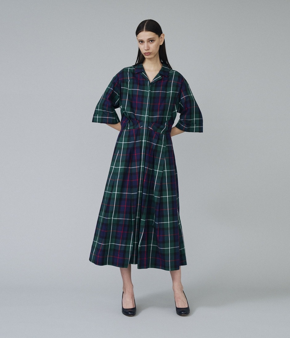 SHIRT DRESS WITH PLEAT DETAILS 詳細画像 DAVIDSON TARTRAN 10