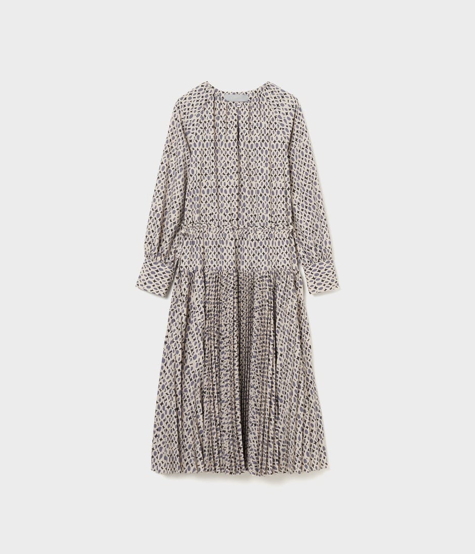 FAN PLEATED DRESS 詳細画像 GREY 1