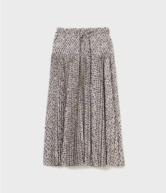 FAN PLEATED SKIRT