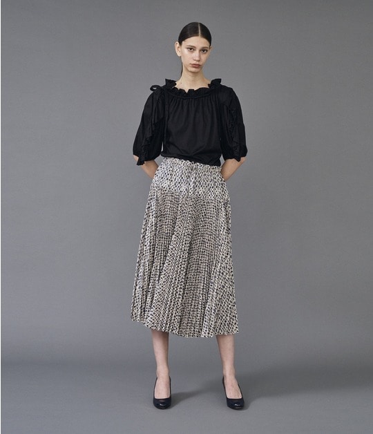 FAN PLEATED SKIRT 詳細画像