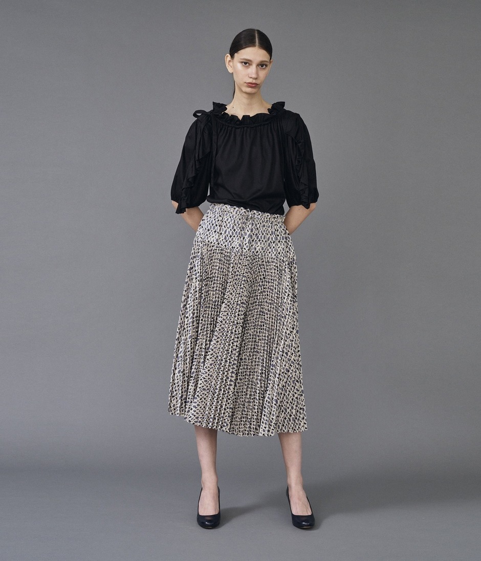 FAN PLEATED SKIRT 詳細画像 GREY 7