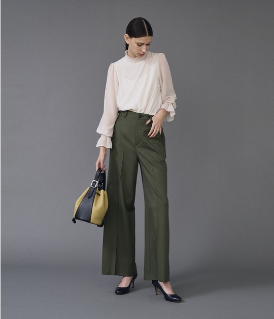 MILITARY WIDE LEG TROUSERS 詳細画像