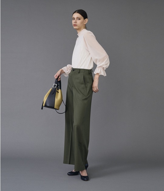 MILITARY WIDE LEG TROUSERS 詳細画像