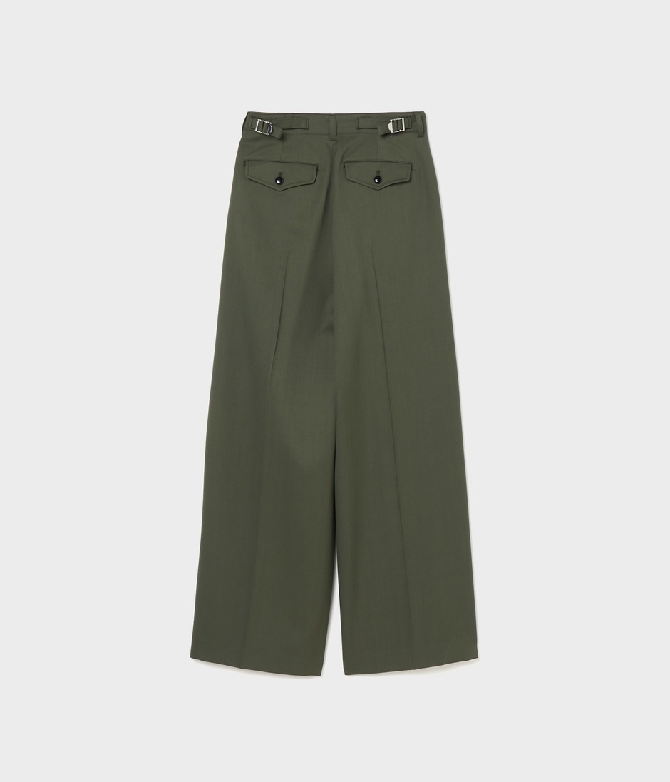 MILITARY WIDE LEG TROUSERS 詳細画像 KAHKI 2