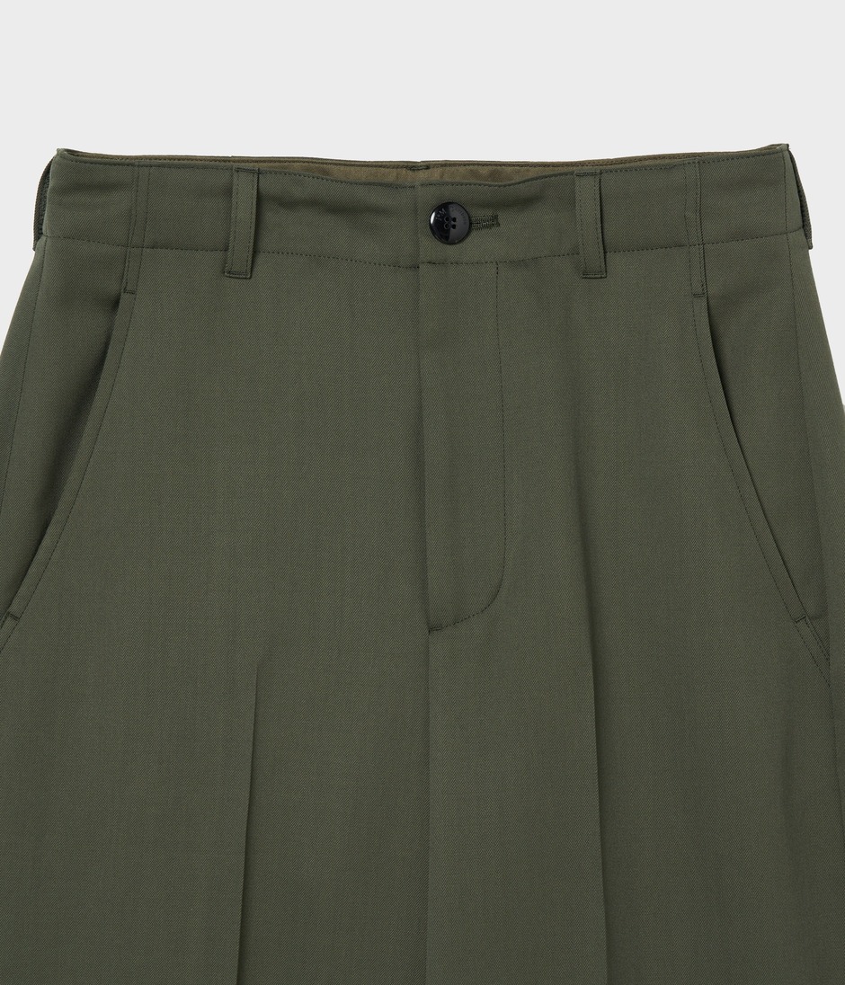 MILITARY WIDE LEG TROUSERS 詳細画像 KAHKI 3