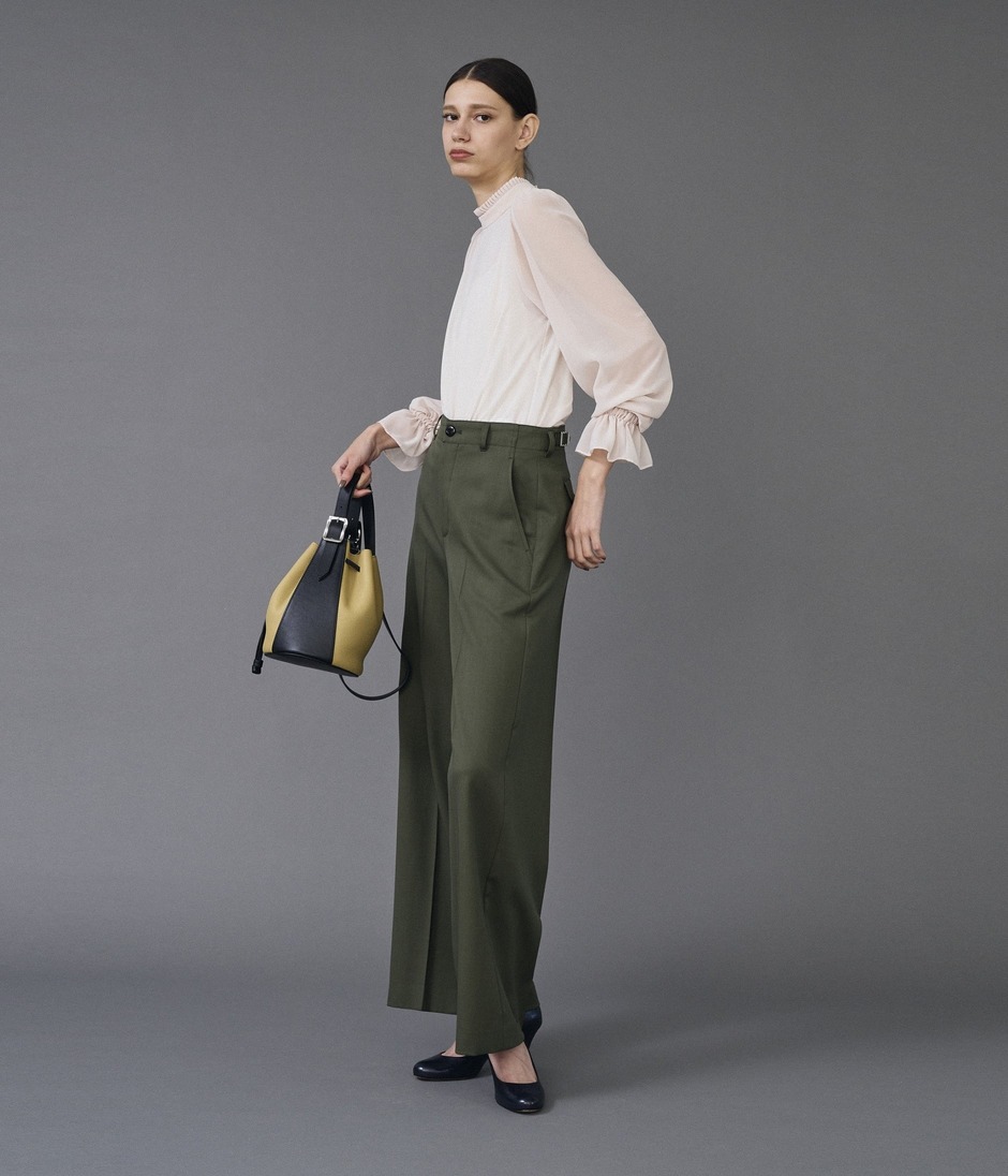 MILITARY WIDE LEG TROUSERS 詳細画像 KAHKI 8