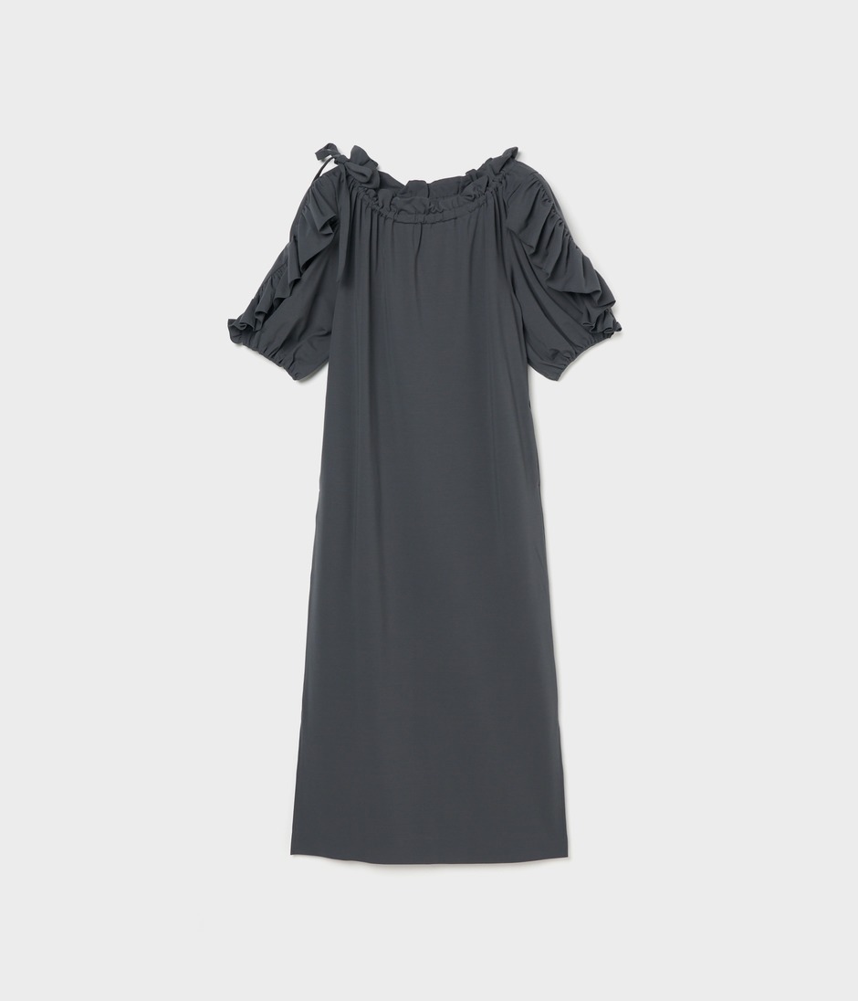 VOLANGE JERSEY DRESS 詳細画像 SLATE GREY 1