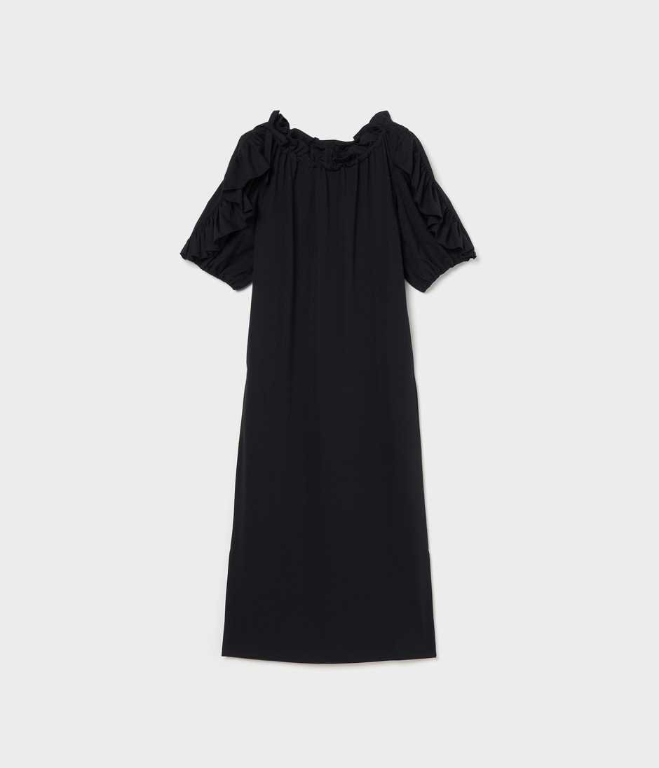 VOLANGE JERSEY DRESS 詳細画像 BLACK 1