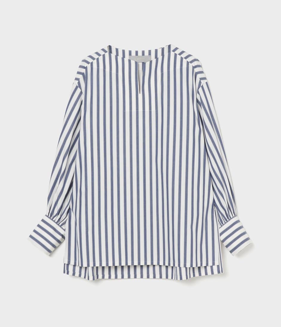 SLIT NECKLINE BLOUSE 詳細画像 NAVY 1