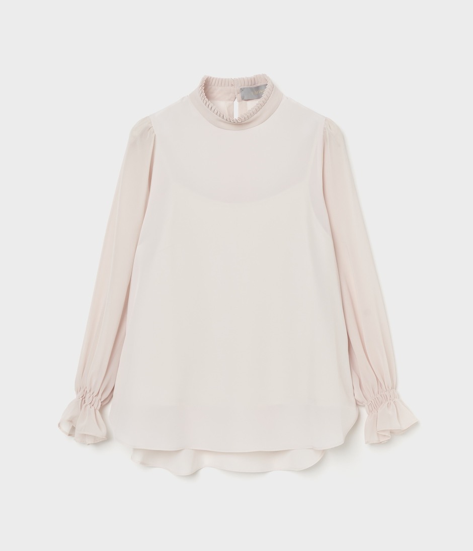 PLEATED COLLAR BLOUSE 詳細画像 BEIGE 1