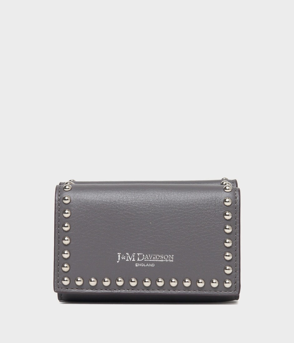 FOLD WALLET WITH STUDS 詳細画像 SLATE GREY 1