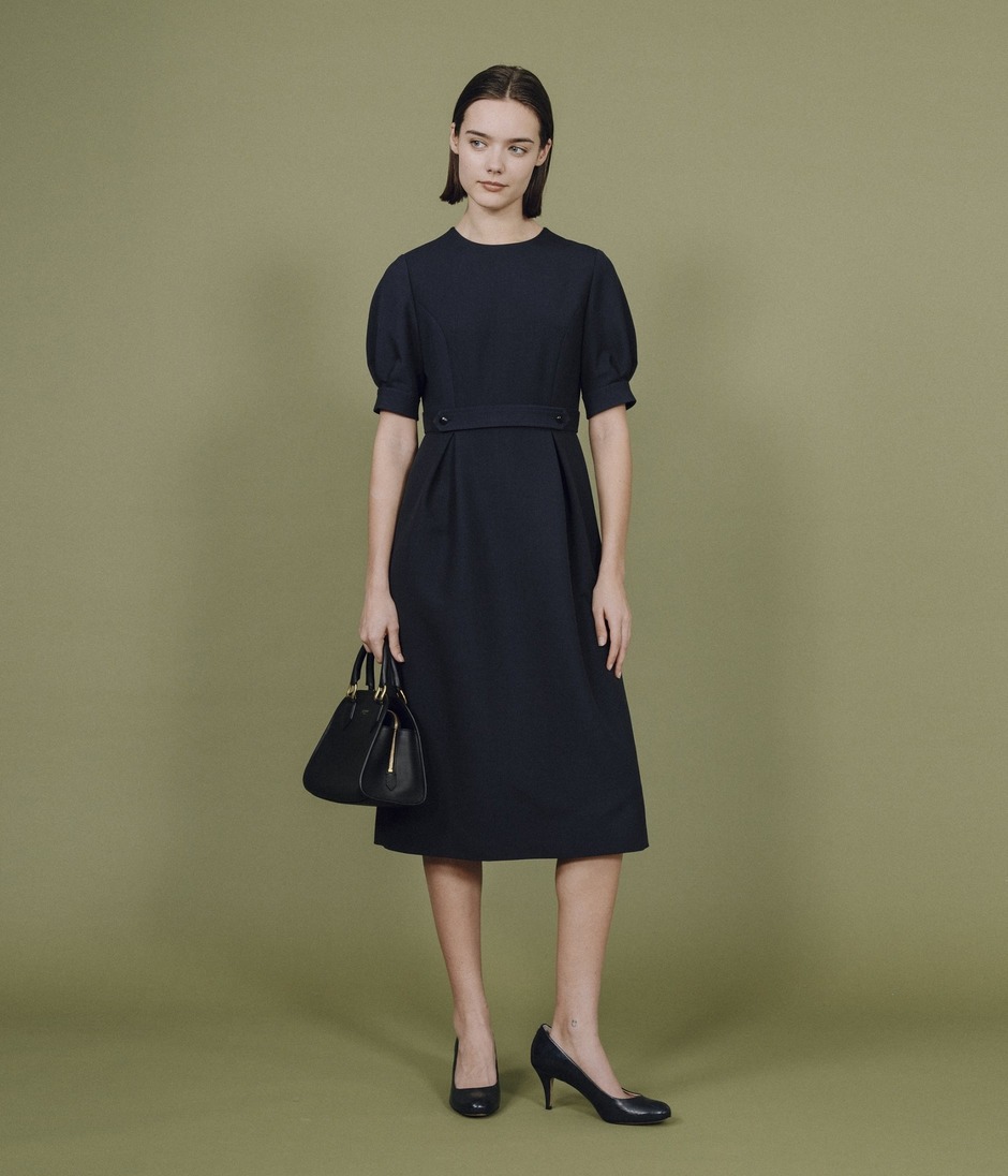 PUFF HARF SLEEVE DRESS 詳細画像 NAVY 11