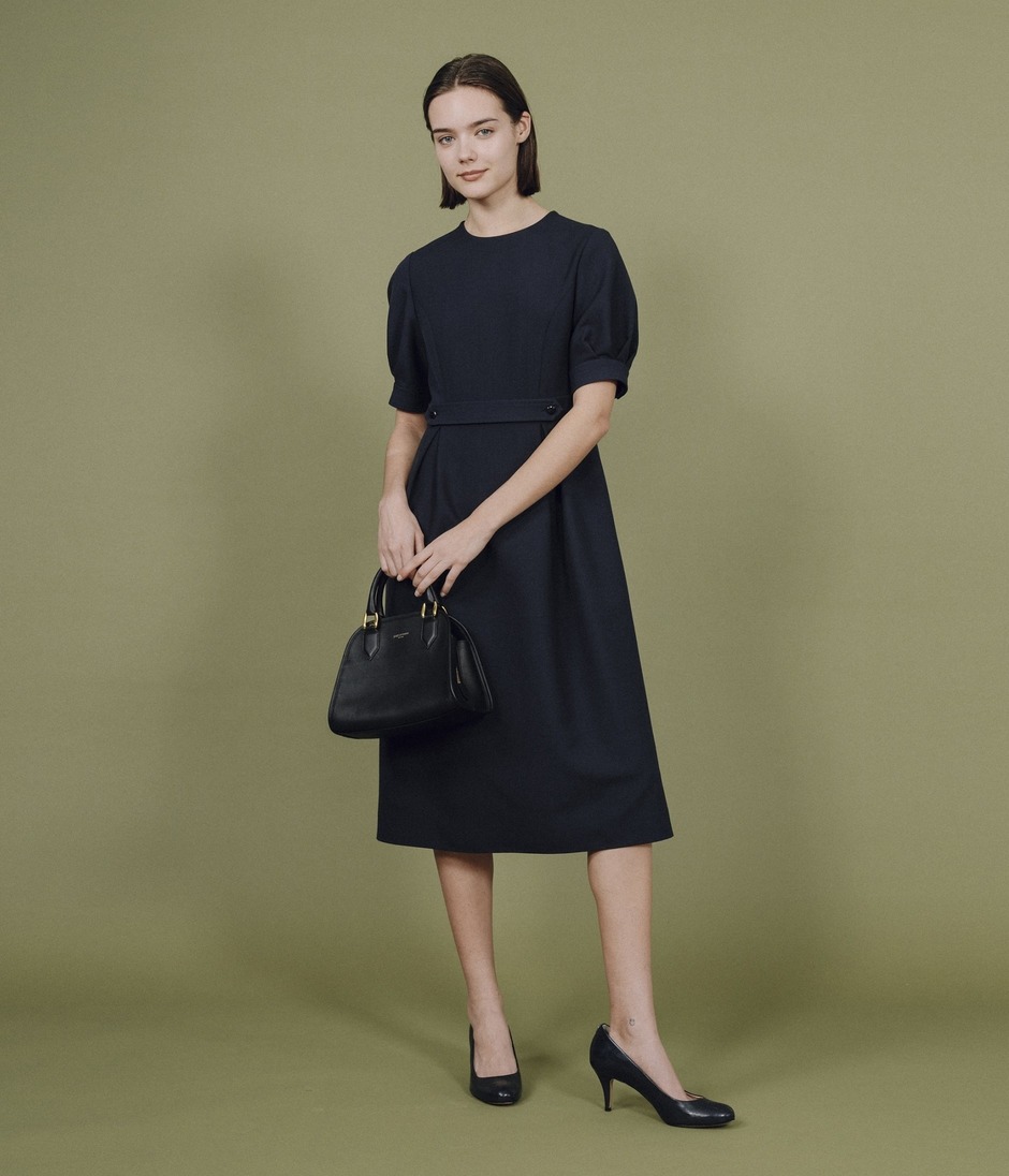 PUFF HARF SLEEVE DRESS 詳細画像 NAVY 12