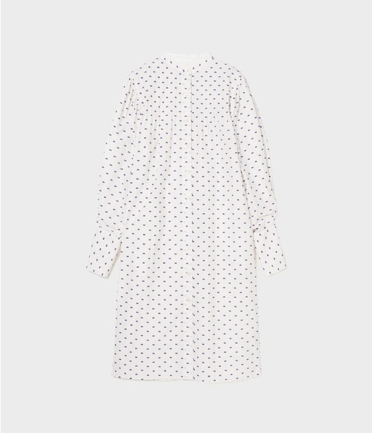 CUT JACQUARD SHIRT DRESS