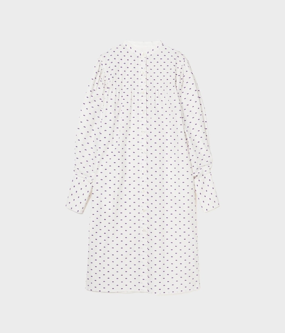 CUT JACQUARD SHIRT DRESS 詳細画像 LILAC 1