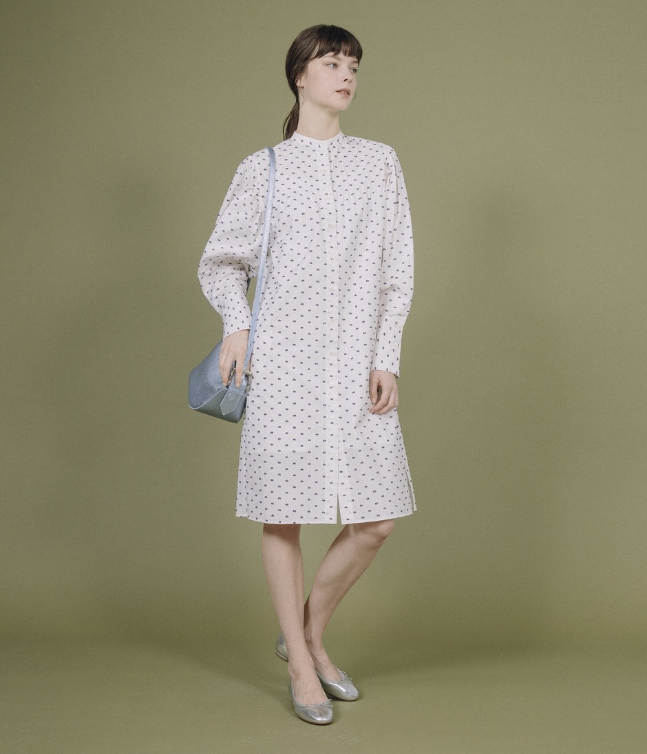 CUT JACQUARD SHIRT DRESS 詳細画像 LILAC 11