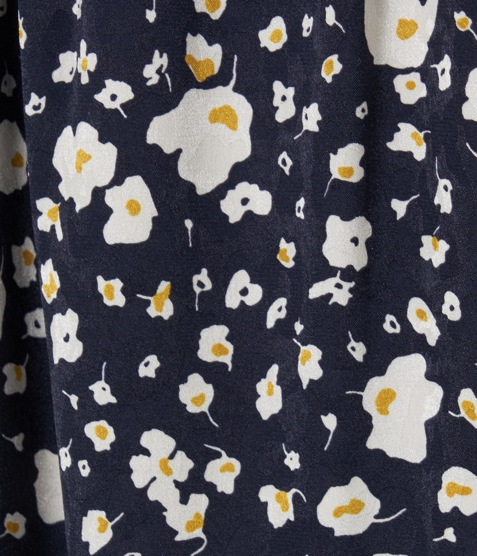 FLOWER PRINT PIPING DETAIL SKIRT 詳細画像 NAVY 7